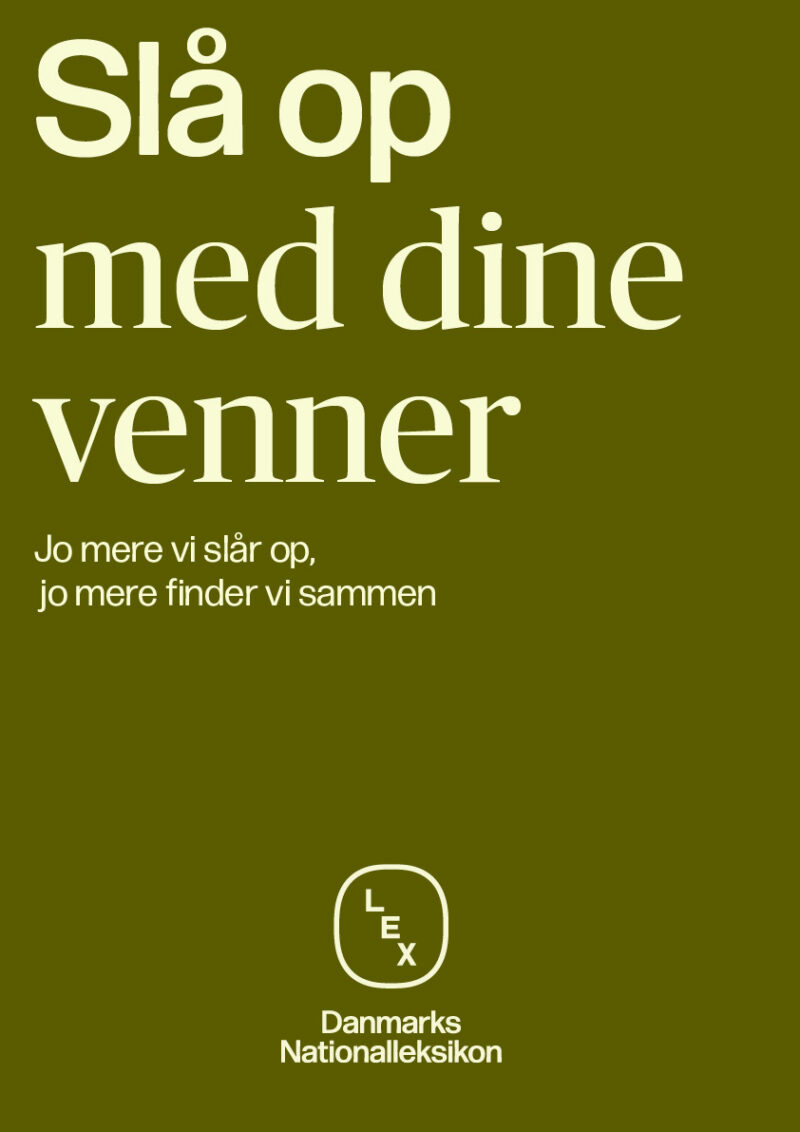 Grøn Lex-plakat: Slå op med dine venner.