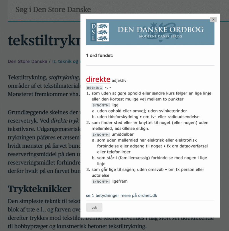 Ordforklaringer – Mere Lex