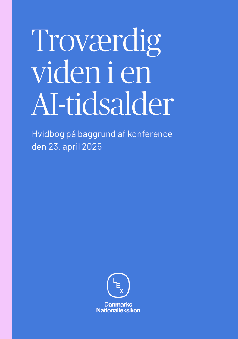 Troværdig viden i en AI-tidsalder, Lex konference